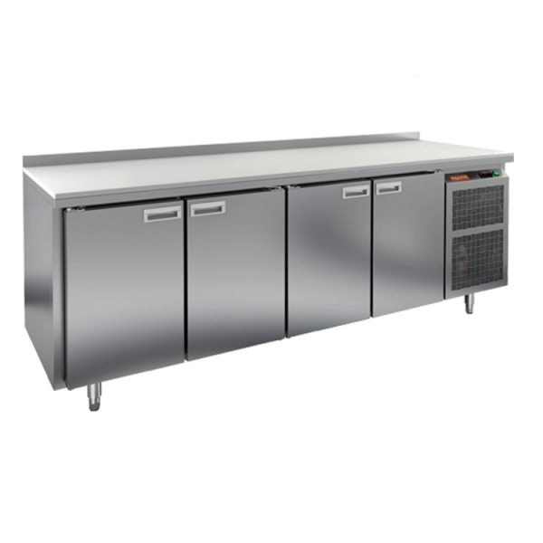 Холодильный стол HICOLD SN1111/TN, полипропилен, бок, 4 двери (-2...+10°С)